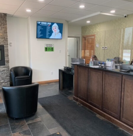 Front Desk Area in dental clinic