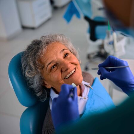 old lady dentures in winnipeg at greenwoods dental centre