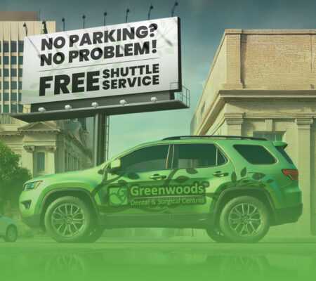 shuttle service periodontic car of Greenwoods Dental