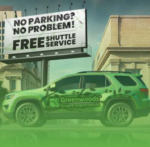 shuttle service periodontic car of Greenwoods Dental