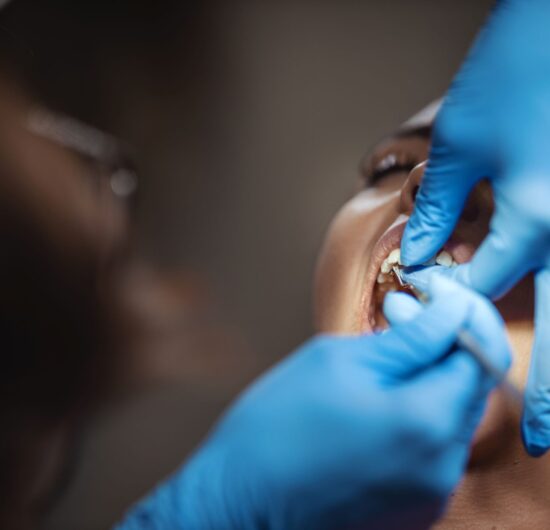 lady undergoing aroot canal treatment